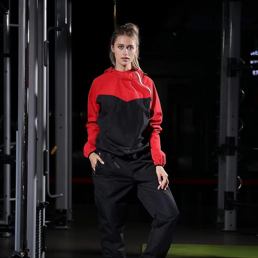 Gewichtsverlust Schweißanzug Männer und Frauen Anzüge für Männer und Frauen im Frühjahr und Sommerschwitzen, Schwitzen, Fettabbau, Fettverbrennung, Laufen zeigen den gleichen Sportbekleidungsstil. Schweiß-Explosionsanzug (Top + Hosen) mit Geschenken XL (120-135)