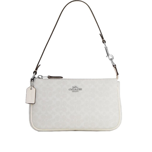 CoaCH (COACH) women's bag, women's mahjong handbag, wrist mobile phone bag, give to girlfriend CE698 Glacier White SVVS5