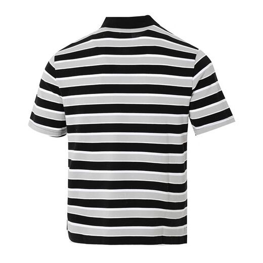
Nike (NIKE) short-sleeved men's summer new sportswear lapel POLO shirt knitted breathable sports T-shirt FN3897-010 FN3897-010/black and gray stripes XL