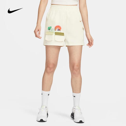 Nike (NIKE) shorts women's pants 2025 summer new fashion work pants breathable casual pants fitness pants sports pants HF6175-133 XL