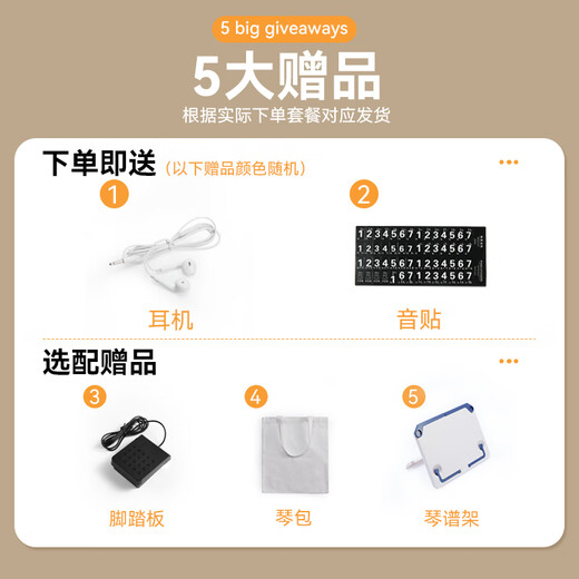 Cega手卷钢琴88键初学者便携折叠电子钢琴乐器手卷琴 88键 黑旗舰款+套餐D