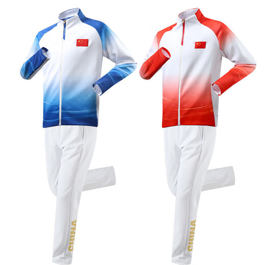 巴黎奥运会2024年巴黎中国国家队领奖服运动员出场服套 zx9866黑色套装 l