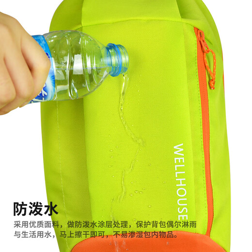 WELLHOUSE Backpack Outdoor Large Capacity Backpack Children and Students Travel Mountaineering Hiking Casual Men and Women Black