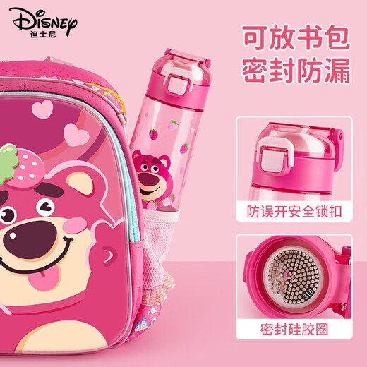 迪士尼（Disney）儿童水杯幼儿园宝宝男女孩小学生上学专用tritan塑料喝水吸管杯子 蓝队长6172直饮杯 620ml