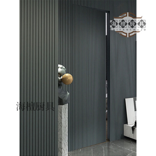 Miaopule 2024 new invisible door and wall integrated background wall grille door grille secret door solid wood paint-free grille TV guest grille invisible door (knuckle solid wood paint-free)