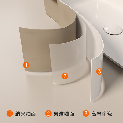 法派斯法国家用台下洗手盆小户型一体台盆洗脸盆卫生间陶瓷面盆 【F3523亮白】套餐A:裸盆