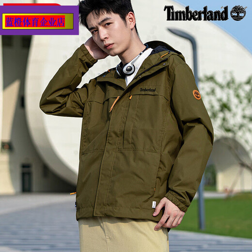 添柏岚（Timberland）连帽夹克男装冬季新款运动服户外防风衣休闲保暖外套A695W A695W001 165/XS