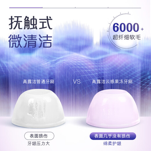 Colgate Cloud Jelly Adult Soft-bristled Convex Toothbrush Dual Pack Cloud Hair Transplantation High-density Gum Protection Reduces Gum Bleeding