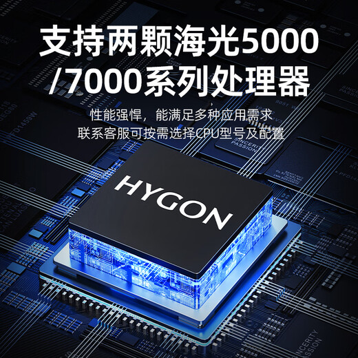 
Yijiu [EX220-HG6HR] dual-channel 2U rack-type Haiguang server host Domestic Information Technology Co., Ltd. Fully customized Enterprise application Cloud computing 2 Haiguang 7375 64 cores 128 threads 2.00GHz 32GB2TB solid state