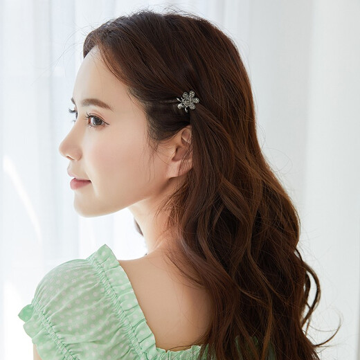 Chimera (CHIMERA) hair accessories, Korean version, small and exquisite hair catcher, rhinestone flower catcher, versatile simple hairpin, girl's birthday gift