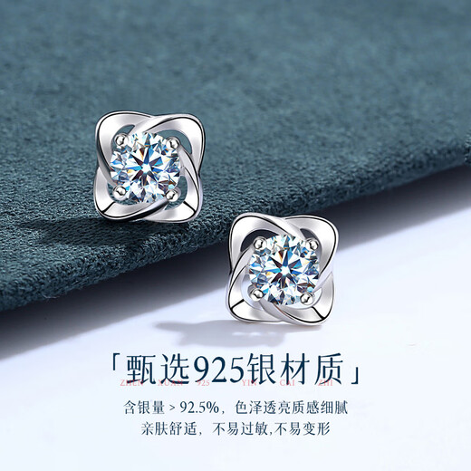 ALLOVE four-leaf clover sterling silver earrings, women's earrings, fashionable earrings, girls' birthday gifts for girlfriends and wives, women's models