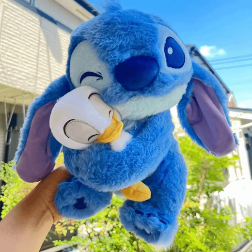 
Disney (Disney) Hug Duck Stitch Plush Toy Donald Duck Stitch Doll Doll Children's Pillow Gift Girl Hug Duck Stitch 80cm (Spot Quick Delivery)