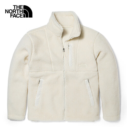 The North Face North Fleece Jacket Men's Outdoor Warm Thick Polar Fleece Jacket 7QT1 White/N3N S