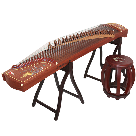 Brand Dunhuang Guzheng 694DQ Serie Teshi Guyi SUMU Performance Calificación Zheng Shanghai Folk Musical Instrument Factory 694LC Chuntang Xiaolu (conjunto completo de accesorios)