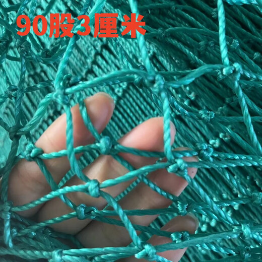 Customized thickened fishing net breeding net pull net clear pond fishing net lift net fish pond pollution blocking partition net nylon net 90 strands 3 cm per square