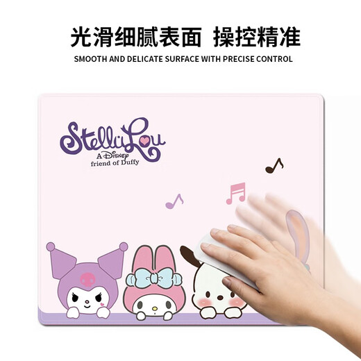 三色猫（SFMCEMQ） 可爱熊大号鼠标垫女生卡通软垫办公娱乐宿舍学习加厚锁边电脑书桌垫护腕垫 5009草莓熊 30厘米x25厘米x3毫米