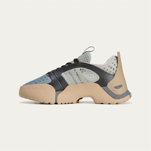 阿迪达斯 （adidas）男鞋Kouza 张鼎云联名三叶草经典复古休闲厚底减震男子运动老爹鞋 浅灰棕JI3893 40