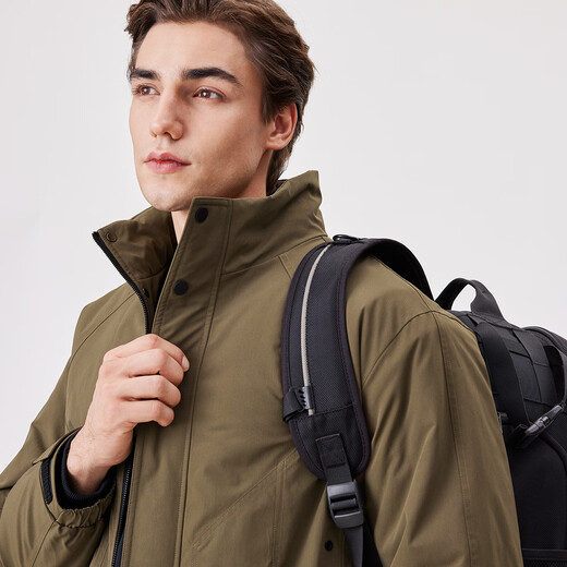 Shanshan Jacket Men's Padded Thickened Stand Collar Windproof, Warm, Sturdy, Wear-Resistant Fashion Casual Executive Business Jacket