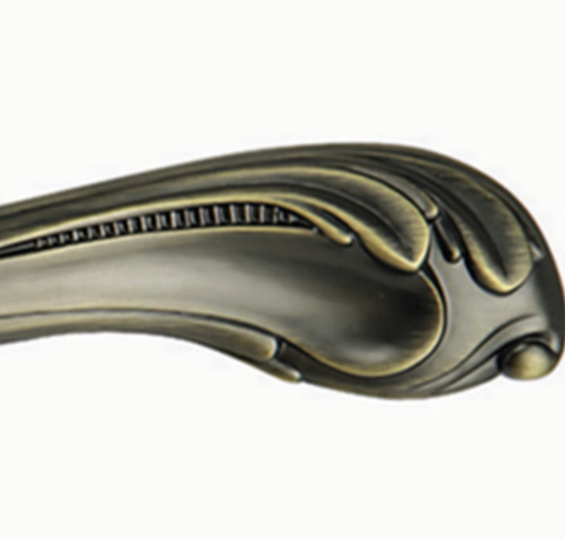 Huili custom antique mechanical door lock indoor bedroom door lock Chinese style ancient handle lock door handle lock bronze 45-55mm universal type with key