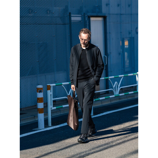 CARE OF LORD Explorer Series Autumn and Winter Jacket Men's Stand Collar Casual Commuting Thickened Soft Shell Jacket 7661 Classic Black M