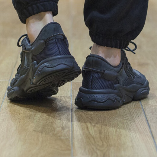 阿迪达斯 （adidas）三叶草男女鞋2025夏季新款OZWEEGO老爹鞋复古休闲跑步鞋情侣运动 GY9926黑色/OZWEEGO 36.5 (225mm)