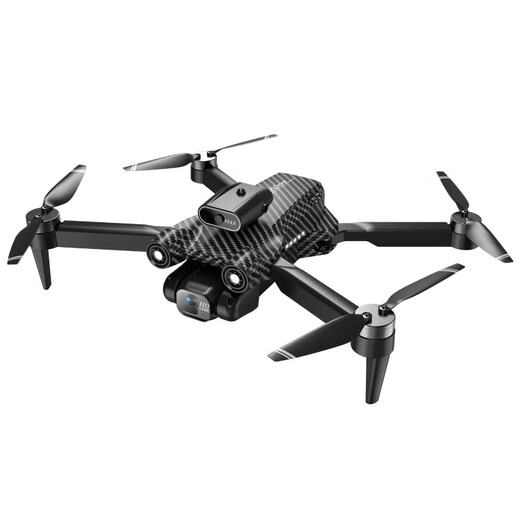 Tntex Tianyi Kinder UAV High Definition Luftfotografie Intelligente Fernbedienungsflugzeug-Flugzeug-Windbeständigkeit Einstiegsspielzeug Standard 8K Black Dual-Kamera und Hinderniswiderstand Drei elektrische Version (Modell)