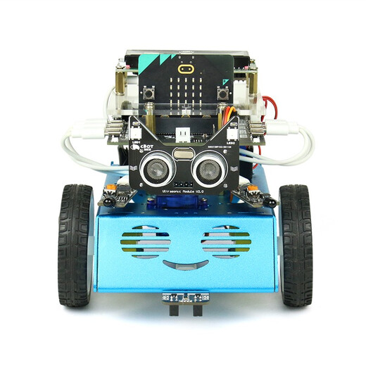 CreateBlock microbit V2编程遥控机器人图形化智能小车Python教育 A套餐：标准套餐紫色 不含microbit主板