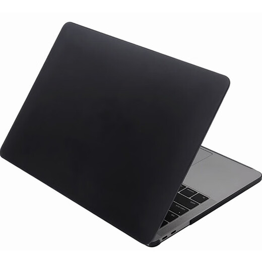 精岸新款macbook12pro15保护壳air13磨砂壳硬壳全包保护纯黑色外壳 老款带光驱Pro13(A1278)