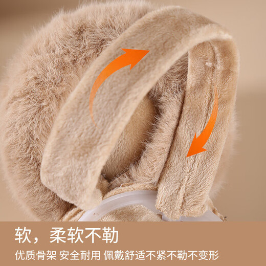 Neue Winter-Ohrenschützer für Männer und Frauen, warme Ohrenschützer, Ohrentaschen, Plüsch-Ohrenschützer, Fahrrad-Gehörschutz, Anti-Kälte-Falt-Ohrenwärmer, faltbare Plüsch-Ohrenschützer, Lederpulver