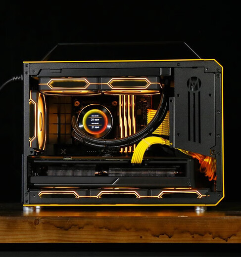 Gigabyte Mechanical Master C+MAX high-end mini water-cooled game console DIY assembly computer design portable small steel cannon desktop machine complete set of configurations optional eight U7 265KF/32G/2T/RTX5080