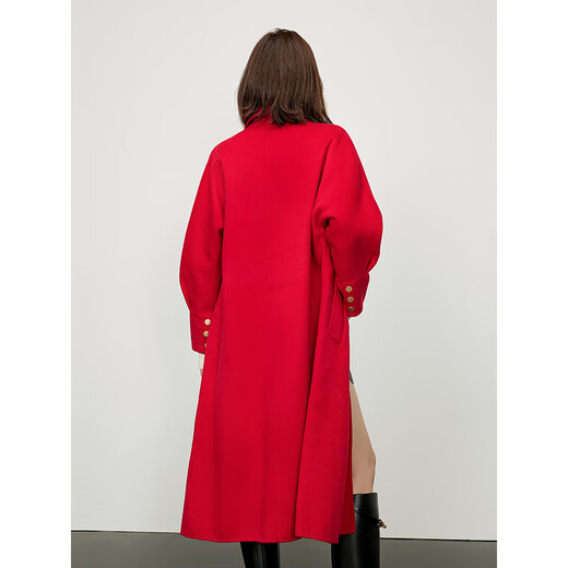 Gejin women's high-quality commuting style simple wool coat 9422181315 red L