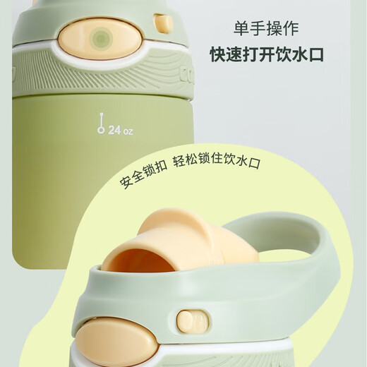 Contigo adult large capacity water cup fitness water cup outdoor sports long mouth cup Argentina blue + cup brush 750ml