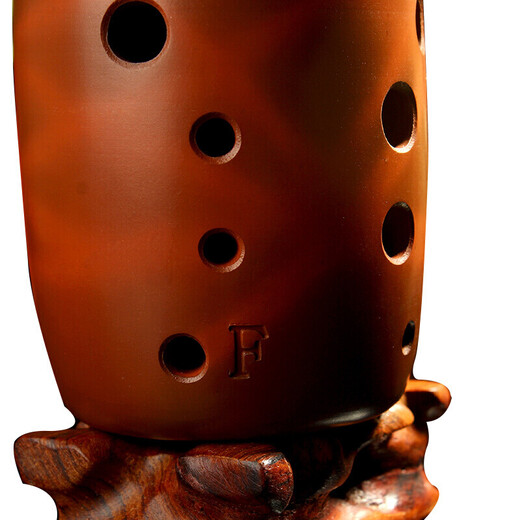 
Nagata Qixing No. 10-hole smoked and burning performance pen holder pot pottery instrument dragon and phoenix style ethnic instrument 10-hole smoked and burning performance wide range B