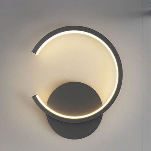 Yaoti Bedroom Bedside Warm Wall Lamp Simple Modern Living Room Background Wall Lamp Stairs Aisle Corridor Round Square Lighting White C Sika Deer Right White Light