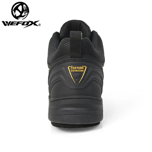 WEFOX Weihuji fishing shoes for climbing on the reef non-slip waterproof felt bottom sea fishing nail sole shoes outdoor breathable men's fishing shoes WDX-1025 black gold/upgraded fully waterproof one size 40