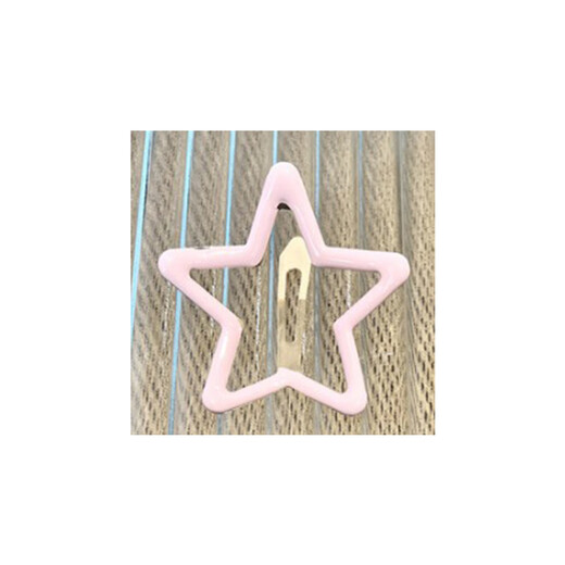 BARY REEF large star hair clip, broken hair clip, star five-pointed star color bb clip, broken hair clip, bangs clip, simple side clip, five-pointed star mixed color (pack of five)