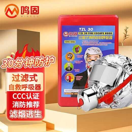 Fire mask, anti-virus and anti-smoke mask, fire escape filter, self-rescue respirator, home emergency building, hotel fire acceptance, fire mask national standard 3C