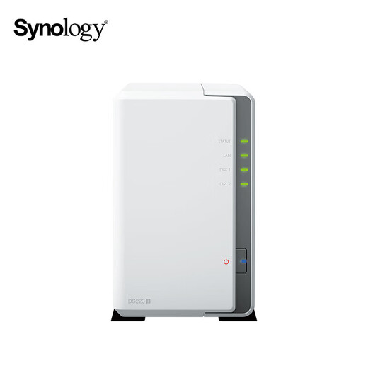 群晖（Synology）DS223j NAS配2块4TB群晖HAT3300硬盘套装 数据备份一体机
