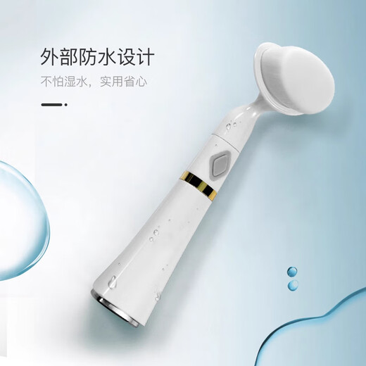 Youshu Instrumento de lavado facial eléctrico Limpiador de poros Instrumento de lavado facial Instrumento de limpieza facial Instrumento de lavado facial para mujeres y hombres Cepillo de lavado facial con vibración sónica lL Instrumento de limpieza facial blanco 2 cabezales de cepillo blancos