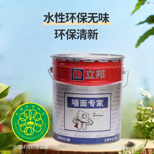 立邦QA691罩面漆内外墙罩面光油防尘耐污仿石漆水包沙亮面墙面漆QA691 QA691(白色)-18L
