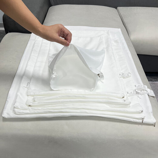 Manshidai pillow core isolation cover pillow pillow core sofa inner cover towel pillow bag lining fabric hotel protection isolation white 48*74cm brushed cloth full opening