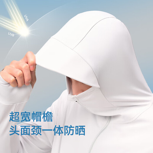 Pelliot sun protection clothing men's summer skin windbreaker anti-UV fishing clothing jacket 11321207 gray blue M