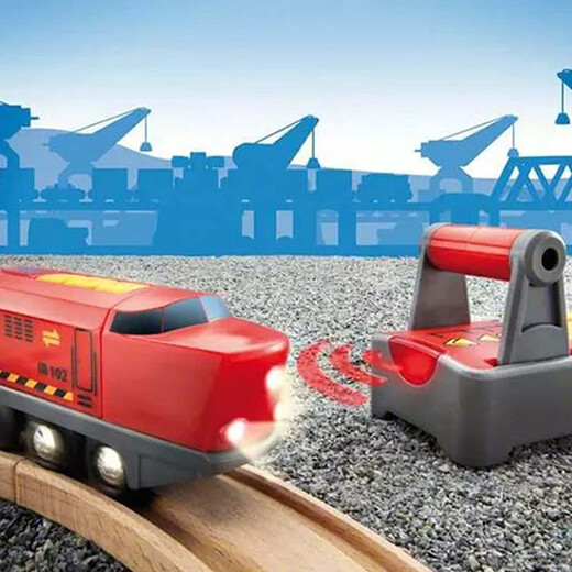 BRIO火车系列 红色遥控小火车 29cm 仿真复古 儿童玩具 生日礼物