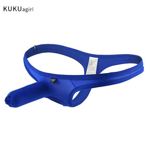 Adult Beauty Private Shipping Men's Sexy Thong Men's Underwear Low Waist Airplane Underwear Sexy Butt Revealing Double M Gray Black