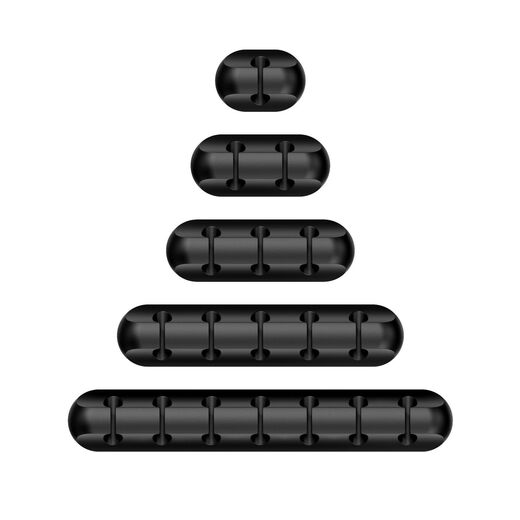 Data cable solid wire device new product traceless self-adhesive desktop wire processor mouse wire clip wire winder V-12357 hole black