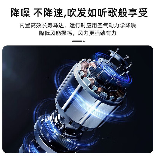 博锐飞科电吹风机家用大功率速干负离子护发宿舍用冷热风可折叠恒温吹 飞科吹风机FH6296 1800W