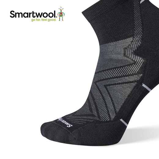 
SMARTWOOL running directional shock absorption ankle socks Merino wool socks outdoor socks sports socks short socks 1661 black 1661 001 (small) M (suitable for foot size 38-41)
