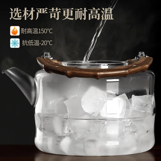 Shangyanfang glass steaming integrated teapot thickened high temperature resistant large capacity electric ceramic stove kettle for making tea around the stove