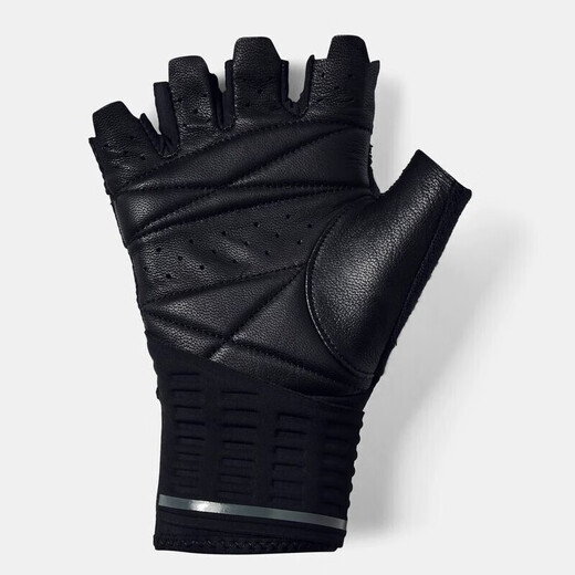 Under Armor men's and women's gloves 2025 autumn new wear-resistant breathable fitness equipment training casual half-finger sports gloves 1328621-001/dry and comfortable/men's style M