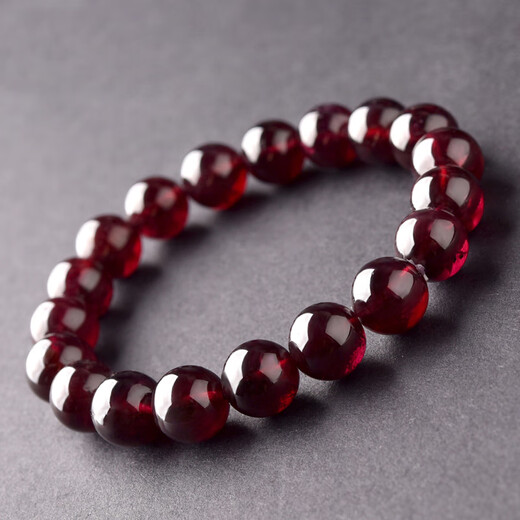 Baoxinfanrui BOSFRU garnet bracelet collection grade large particle wine red beads loose bead bracelet for men and women to give to their girlfriends light luxury jewelry cultural toys Bead diameter is about 9mm